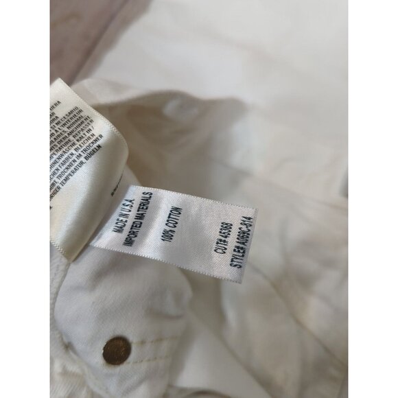 AGOLDE Women's 90s Mid Rise Loose Fit in White Out Distressed Jeans Size 25 - Picture 4 of 10